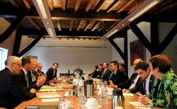 Minister der Sicherheit und des Innern Pieter De Crem zu Gast in Eupen