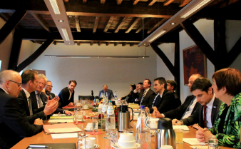 Ministre de la Sécurité et de l&#039;Intérieur Pieter de Crem acceuilli à Eupen