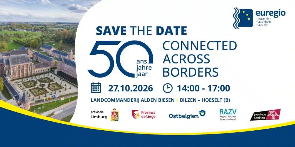 Save the date: Connected across borders, 27 October 2026, 14:00-17:00, Landcommanderij Alden Biesen, Bilzen-Hoeselt